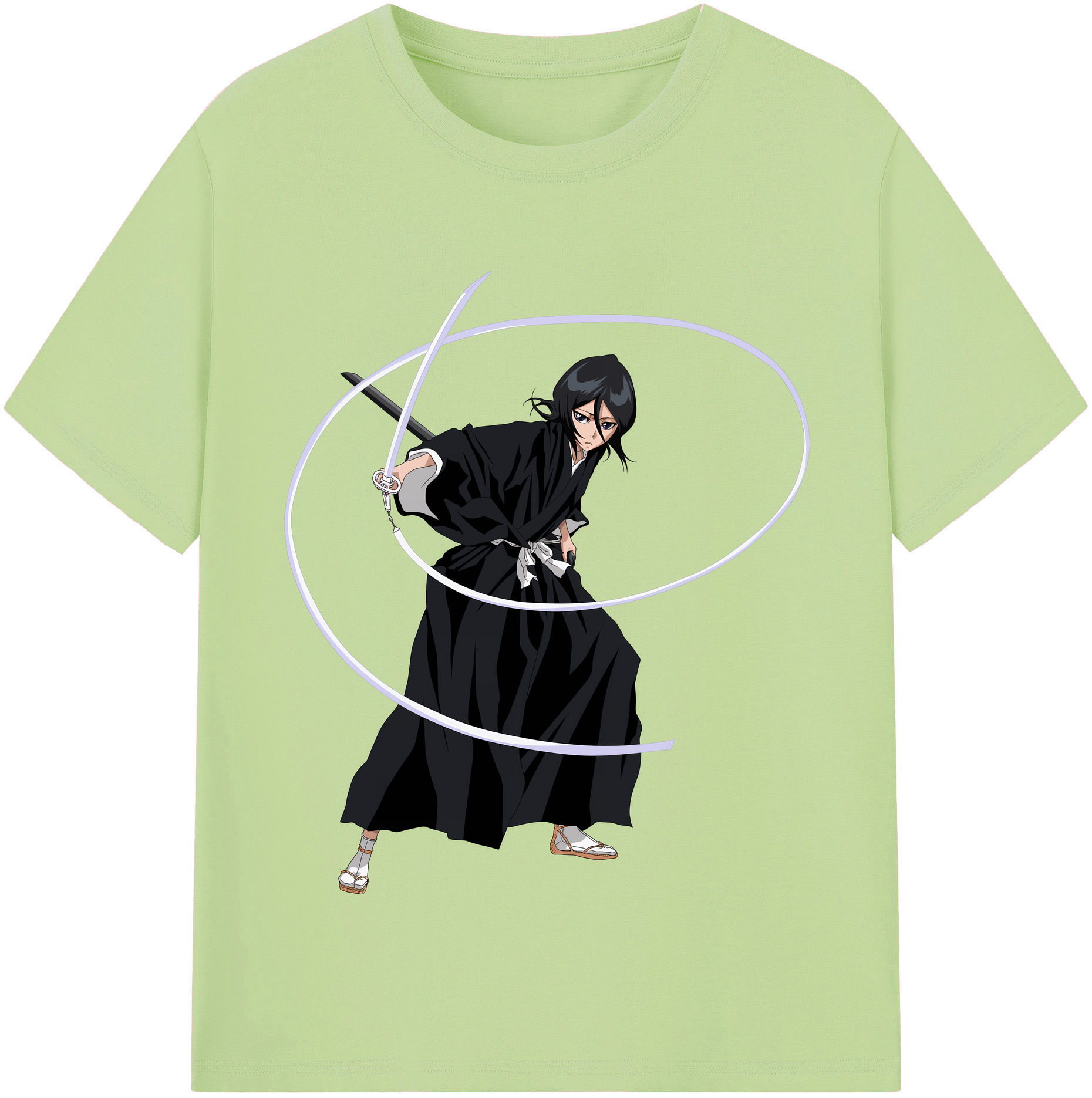 （画像用） ブリーチ 朽木ルキア BLEACH Kuchiki Rukia 綿100％半袖Tシャツ（フロントプリント）